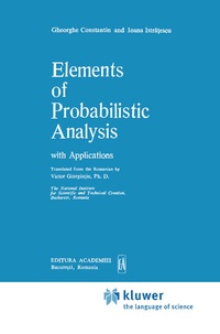 Abbildung von: Elements of Probabilistic Analysis with Applications - Kluwer Academic Publishers