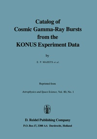 Abbildung von: Catalog of Cosmic Gamma-Ray Bursts from the KONUS Experiment Data - Kluwer Academic Publishers
