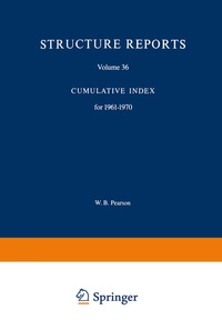 Enlarge image Cover: Structure Reports - Kluwer Academic Publishers