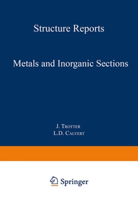 Enlarge image Cover: Metals and Inorganic Sections - Kluwer Academic Publishers