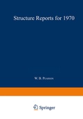 Cover: Structure Reports for 1970 - Kluwer Academic Publishers