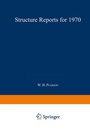 Cover: Structure Reports for 1970 - Springer