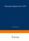 Cover: Structure Reports for 1970 - Springer