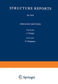 Enlarge image Cover: Structure Reports for 1976 - Kluwer Academic Publishers