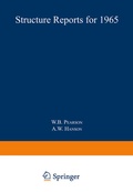 Cover: Structure Reports for 1965 - Springer