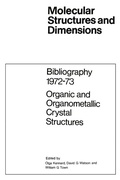 Bild: Bibliography 1972-73 Organic and Organometallic Crystal Structures - Kluwer Academic Publishers