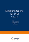 Cover: Structure Reports for 1964 - Springer