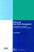 Cover: Ethics and New Public Management - Boom Juridische Uitgevers
