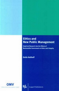 Abbildung von: Ethics and New Public Management - Boom Juridische Uitgevers