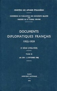 Abbildung von: Documents diplomatiques français - Peter Lang Verlag