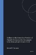 Cover: Indices to the Armenian Version of Pseudo-Dionysius the Areopagite - Rodopi