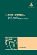 Bild: Le r&eacute;cit superficiel - Peter Lang Verlag