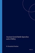 Cover: Ancient Greek Battle Speeches and a Palfrey - jJ.C. Gieben, Uitgeverij