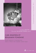 Cover: Carl Einstein et Benjamin Fondane - Peter Lang Verlag