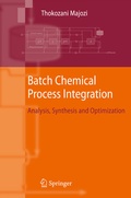 Cover: Batch Chemical Process Integration - Springer