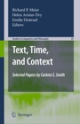 Cover: Text, Time, and Context - Springer