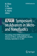 Cover: IUTAM Symposium on Advances in Micro- and Nanofluidics - Springer