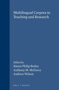 Cover: Multilingual Corpora in Teaching and Research - Rodopi