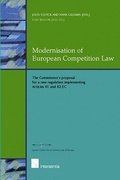 Cover: Modernisation of European Competition Law - Intersentia Publishers