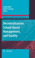Cover: Decentralisation, School-Based Management, and Quality - Springer