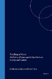 Enlarge image Cover: Finding a Voice - Rodopi