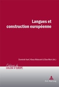 Cover: Langues et construction europ&eacute;enne - Presses Interuniversitaires Europeennes