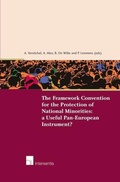 Cover: The Framework Convention for the Protection of National Minorities - Intersentia Publishers
