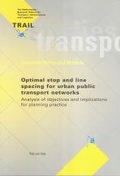 Cover: Optimal stop and line spacing for urban public transport networks - Delft University Press