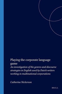 Enlarge image Cover: Playing the corporate language game - Rodopi