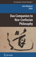 Cover: Dao Companion to Neo-Confucian Philosophy - Springer
