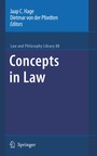 Cover: Concepts in Law - Springer
