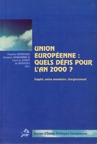 Abbildung von: Union européenne: quels défis pour l'an 2000? - European Interuniversity Press