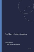 Cover: Post-Theory, Culture, Criticism - Rodopi