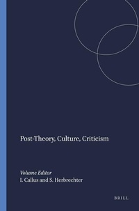 Enlarge image Cover: Post-Theory, Culture, Criticism - Rodopi