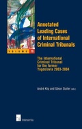 Cover: Annotated Leading Cases of International Criminal Tribunals - Intersentia Publishers