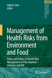 Enlarge image Cover: Management of Health Risks from Environment and Food - Springer