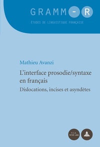 Abbildung von: L'interface prosodie/syntaxe en français - European Interuniversity Press