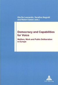 Enlarge image Cover: Democracy and Capabilities for Voice - Presses Interuniversitaires Europeennes