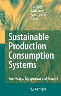 Enlarge image Cover: Sustainable Production Consumption Systems - Springer