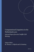 Cover: Computational Linguistics in the Netherlands 2001 - Rodopi
