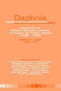 Cover: Daphnis 31: 1-2 - Rodopi