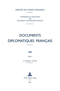 Abbildung von: Documents diplomatiques français - Peter Lang Verlag