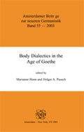 Cover: Body Dialectics in the Age of Goethe - Rodopi