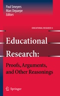 Cover: Educational Research: Proofs, Arguments, and Other Reasonings - Springer