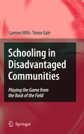 Cover: Schooling in Disadvantaged Communities - Springer
