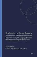 Cover: New Frontiers of Corpus Research - Rodopi