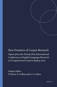 Enlarge image Cover: New Frontiers of Corpus Research - Rodopi