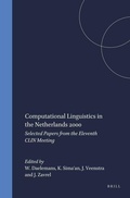 Cover: Computational Linguistics in the Netherlands 2000 - Rodopi