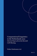 Cover: Computational Linguistics in the Netherlands 2000 - Rodopi