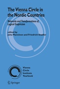 Cover: The Vienna Circle in the Nordic Countries. - Springer